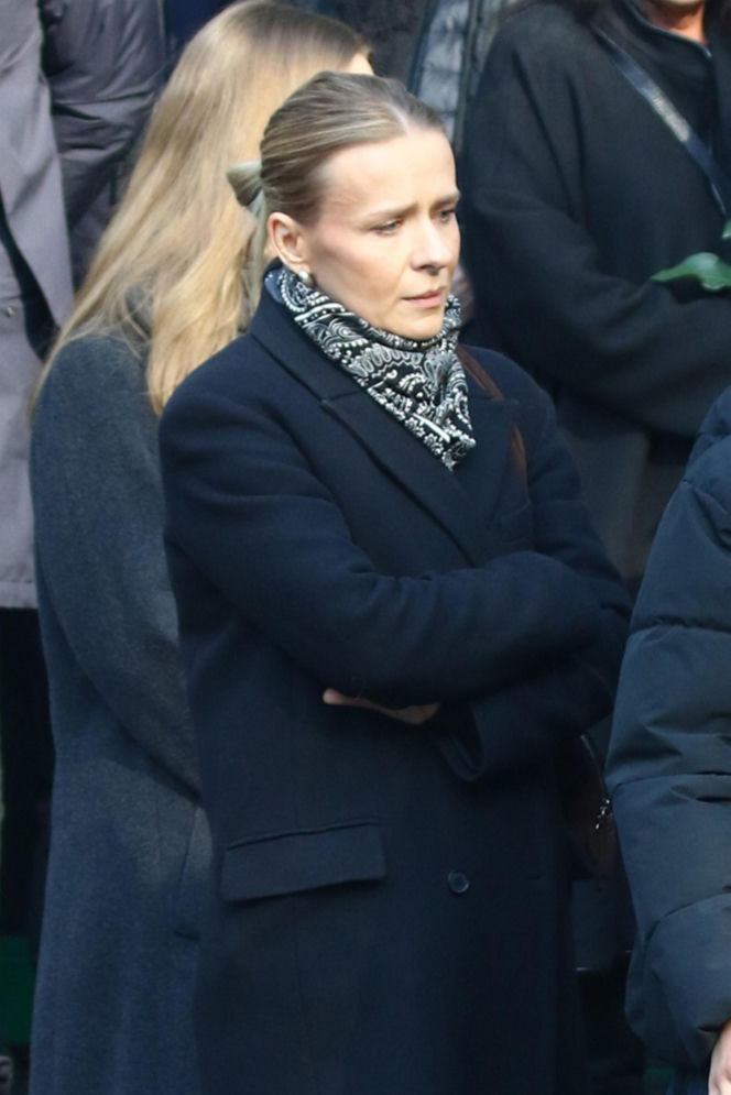 Pogrzeb Mirosława Krawczyka w Gdańsku: Aneta Zając i Mikołaj Krawczyk