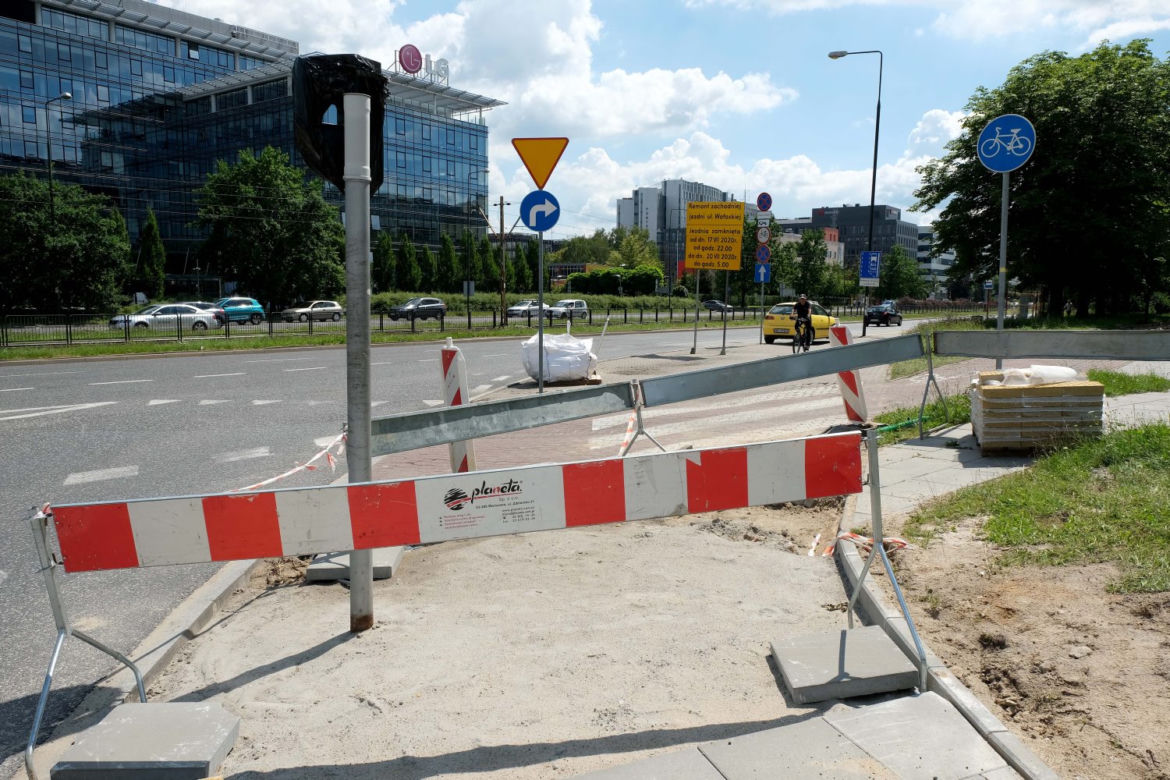 Weekendowy paraliż Mokotowa - remont ul. Wołoskiej