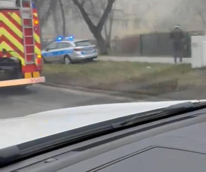 Pożar przy ul. Kraszewskiego w Toruniu