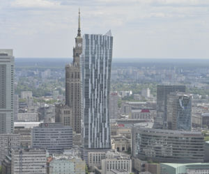 Widok na Warszawę ze Skylinera w 2025 r.