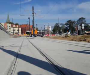Plac budowy na ul. Kujawskiej w Bydgoszczy