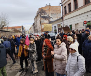 Kraków. Protest przeciwko budowie hoteli na Kazimierzu