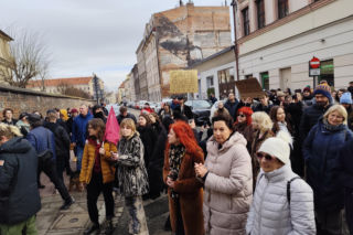Kraków. Protest przeciwko budowie hoteli na Kazimierzu