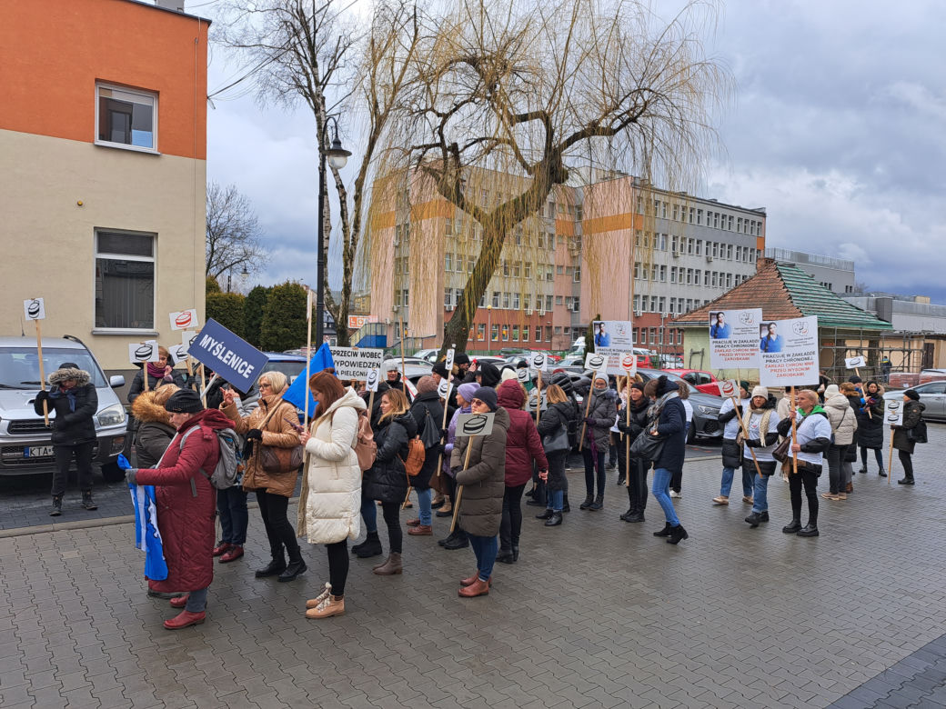 Protest pielęgniarek w Tarnowie