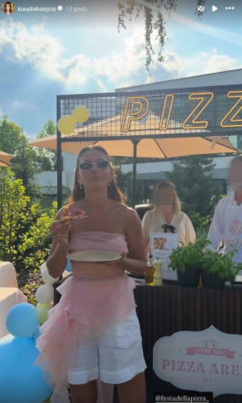 Klaudia Halejcio wyprawiła córce urodziny