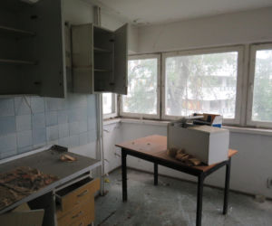 Wnętrze Szpiegowa w Warszawie