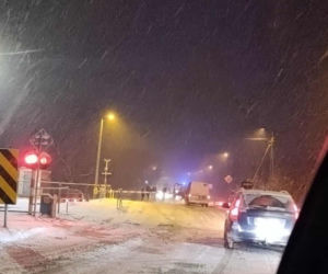 Przewrócona cysterna na DK19 w Sarnakach