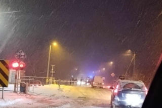 Przewrócona cysterna na DK19 w Sarnakach