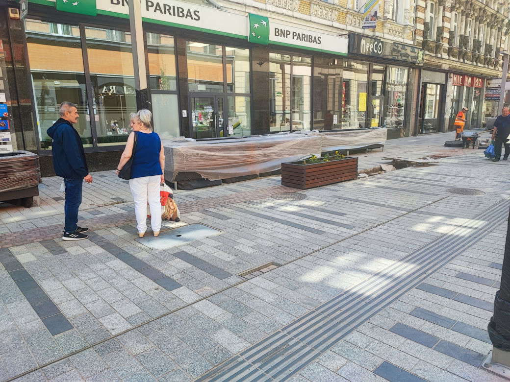 Ulica Dworcowa w Bytomiu nadal rozkopana
