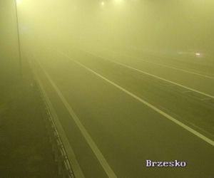 Potężna mgła na małopolskich drogach
