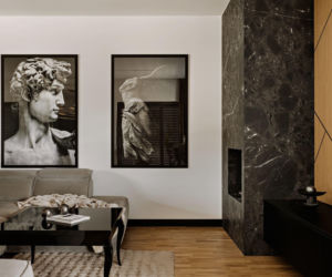 Między minimalizmem a złotym detalem. Elegancki dom w Katowicach