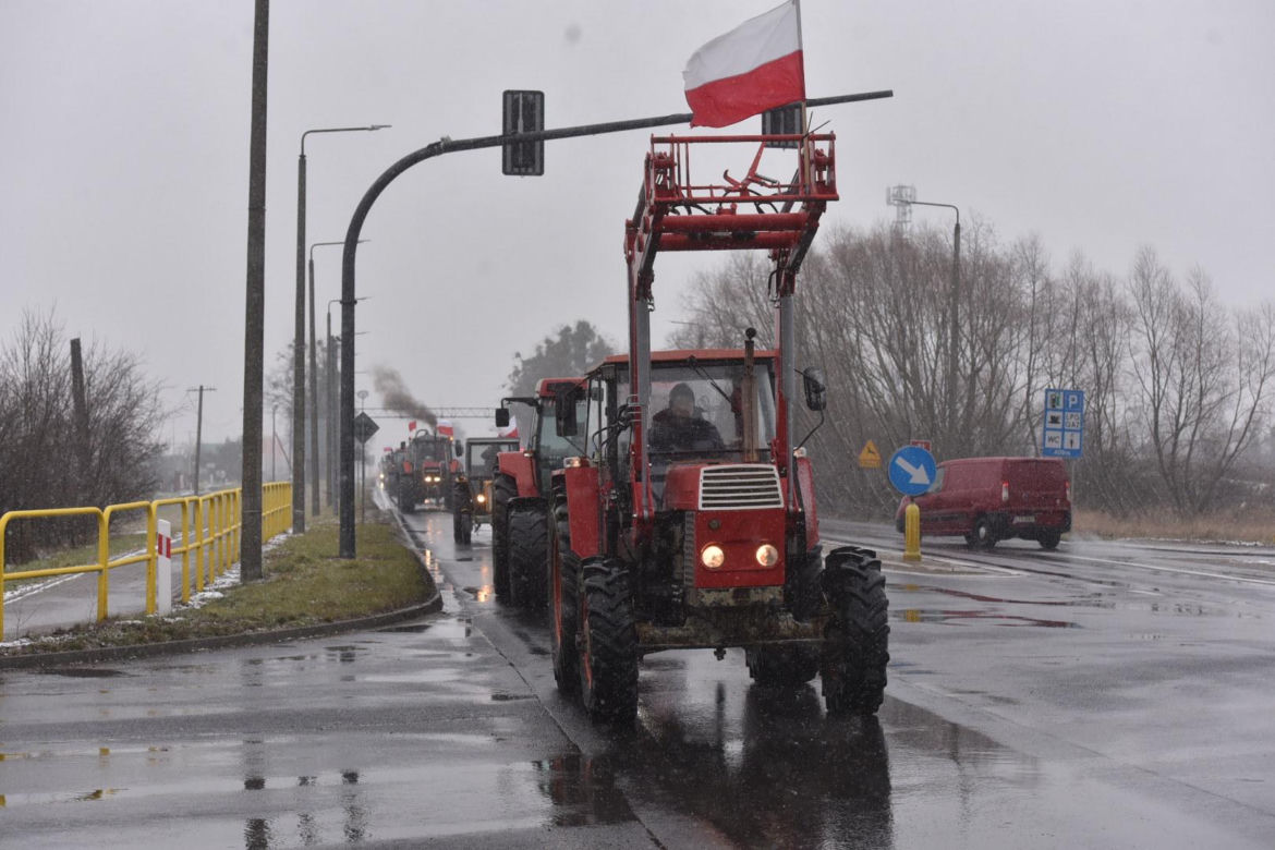 Protest rolników w Toruniu i okolicach. Zdjęcia z piątku - 9 lutego 2024