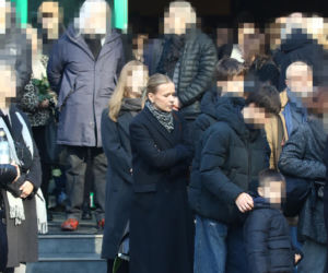 Pogrzeb Mirosława Krawczyka w Gdańsku: Aneta Zając i Mikołaj Krawczyk