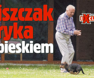 Kiszczak bryka z pieskiem