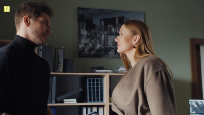 M jak miłość odc. 1932, Marcin (Mikołaj Roznerski), Elżbieta Domańska (Katarzyna Dąbrowska)