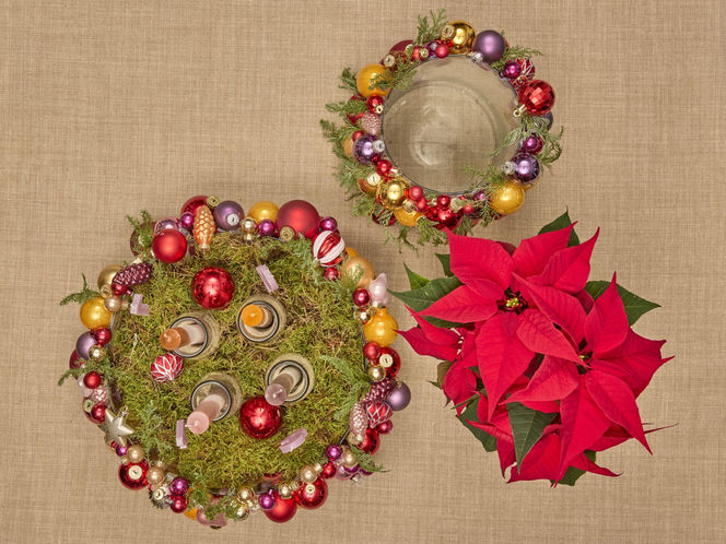 Adwentowa aranżacja z gwiazdą betlejemską