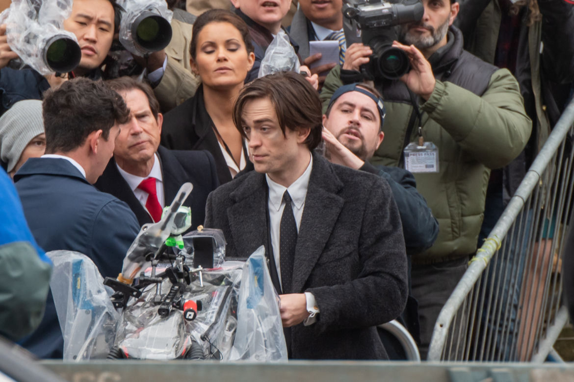 Robert Pattinson na planie The Batman w Liverpoolu