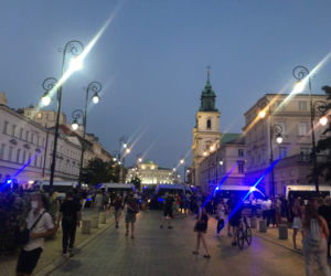 Protest na Krakowskim Przedmieściu