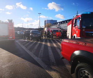 Wypadek na rondzie Jagiellonów w Bydgoszczy [ZDJĘCIA]
