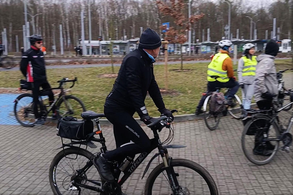 Szczecińscy rowerzyści powitali 2025 rok
