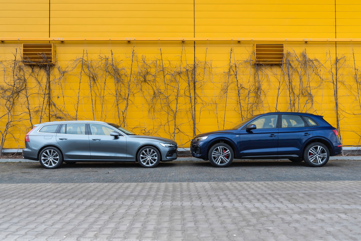 Audi Q5 40 TDI quattro S Tronic & Volvo V60 B4 FWD AT8