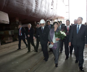 Anna Komorowska została matką chrzestną okrętu  
