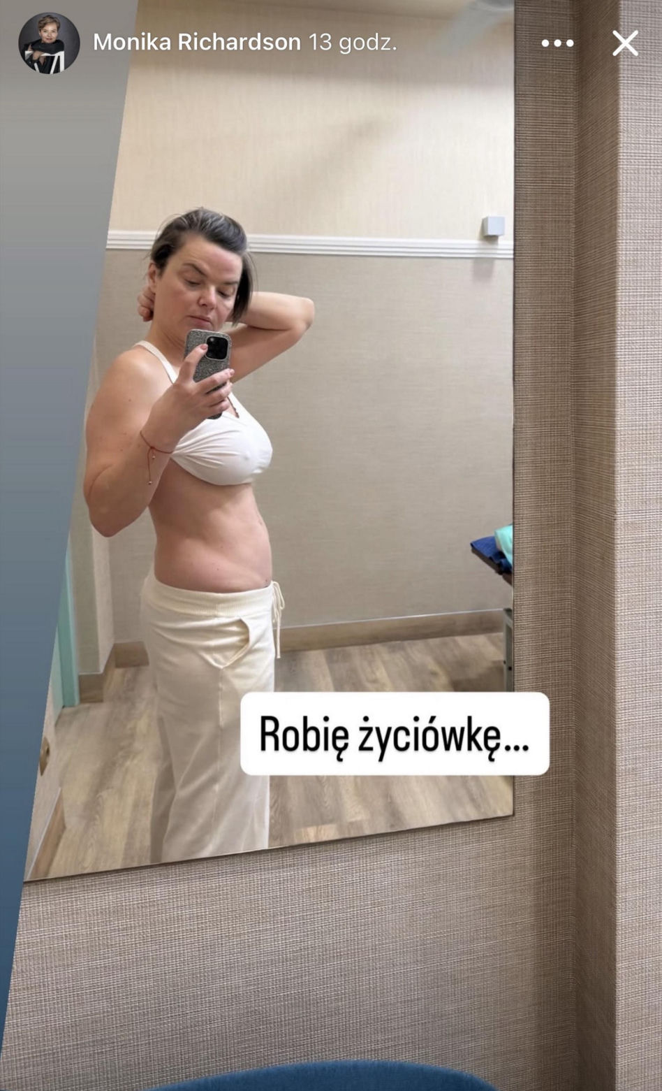 Monika Richardson robi formę w sanatorium