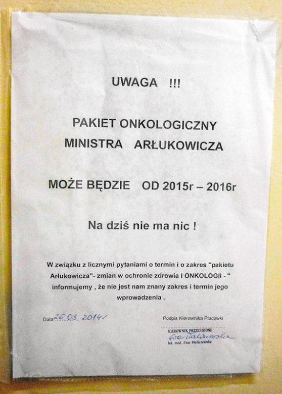 Arłukowicz znów okłamał pacjentów