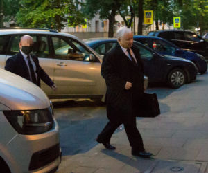 Kaczyński w Krakowie odwiedził grób brata