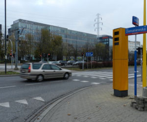 Warszawa - fotoradar skrzyżowanie Wołoskiej i Domaniewskiej