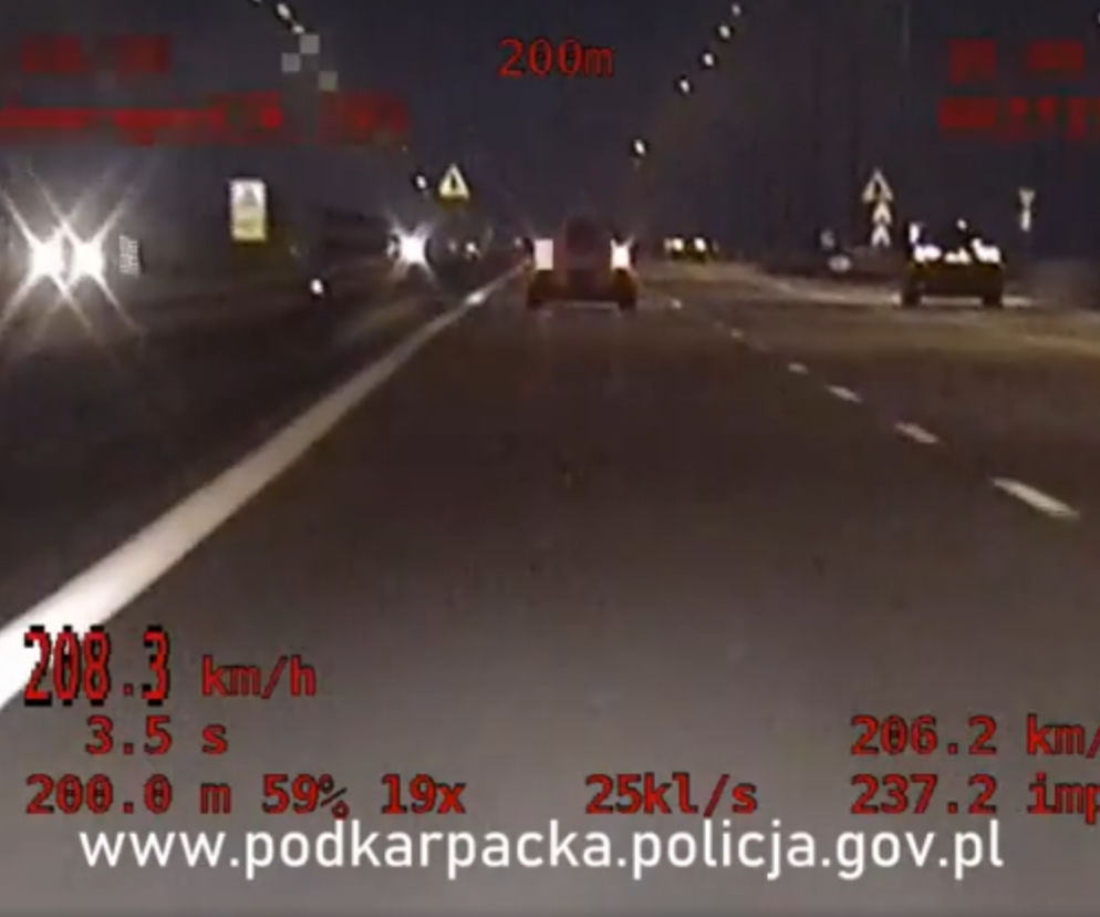 Rzeszów: Bez badań technicznych i prawa jazdy gnał bmw 208 km/h