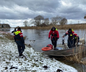 Tykocin. Poszukiwania w rzece Narew
