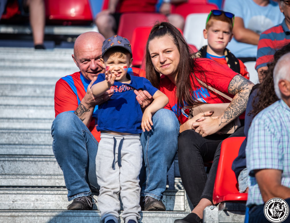 Kibice podczas meczu Raków Częstochowa - Jagiellonia Białystok 