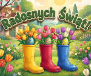 Kartka świąteczna na Wielkanoc