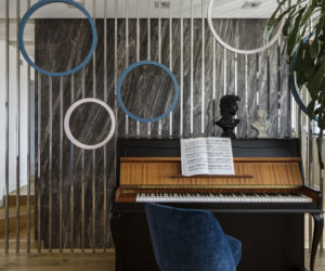 Ciemne kolory we wnętrzach - projekt Tissu Architecture