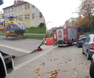 Wypadek w Sobótce. Dwie osoby ranne 