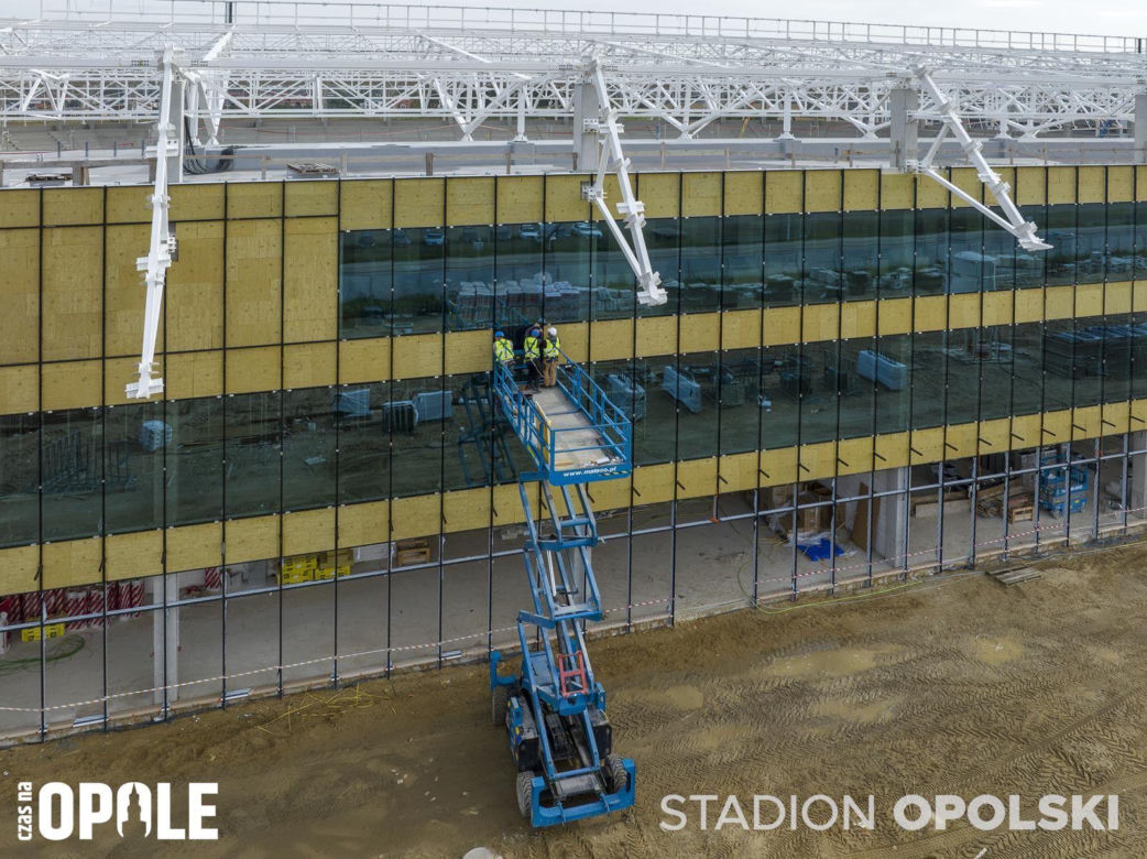 Stadion Opolski w budowie. Najnowsze zdjęcia
