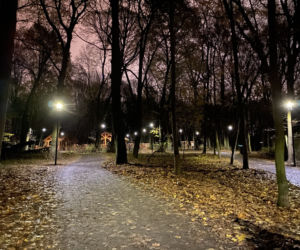 Nowe oświetlenie na Syrenich Stawach