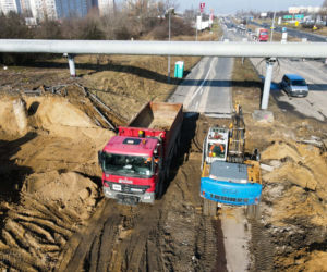 Nowy wiadukt przy ul. Kurlandzkiej w miejscu wyburzonego