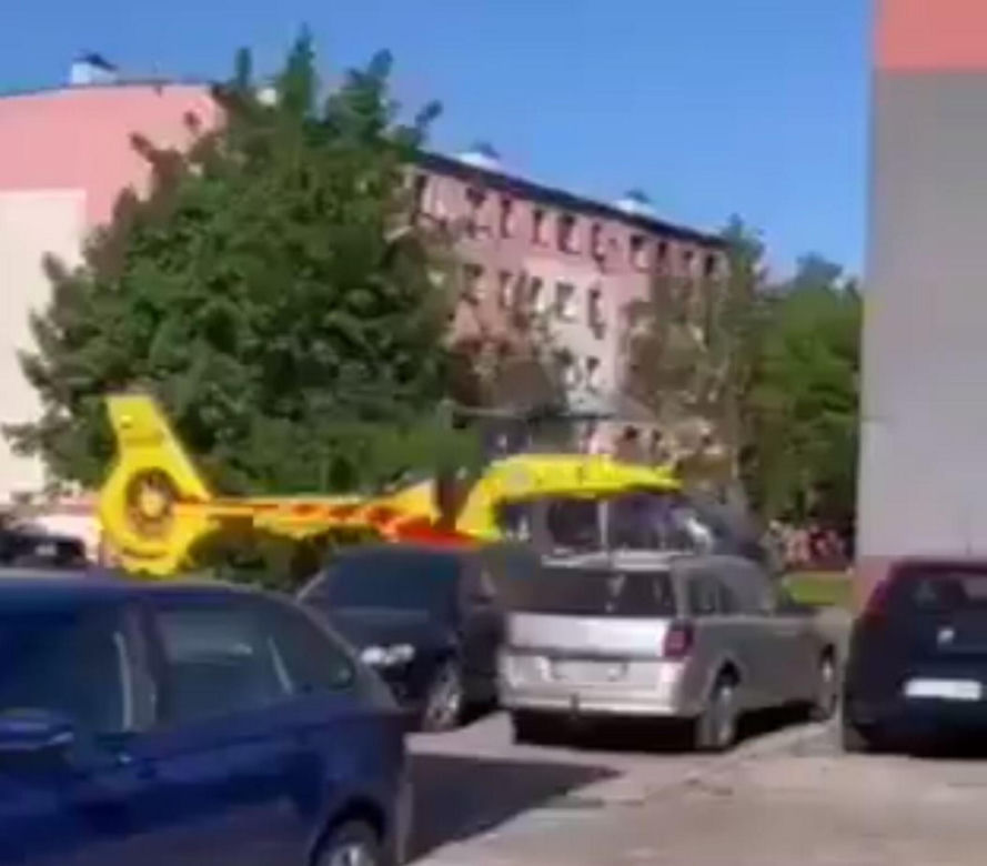 Pożar w Zawierciu. 11-letnia dziewczynka trafiła do szpitala w Katowicach