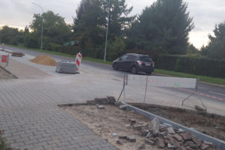miejsca postojowe na ul. Sikorskiego w Zamościu