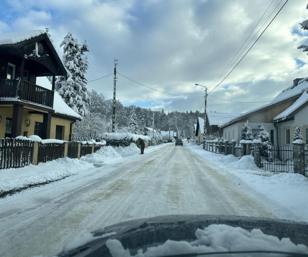 Atak zimy na Warmii i Mazurach