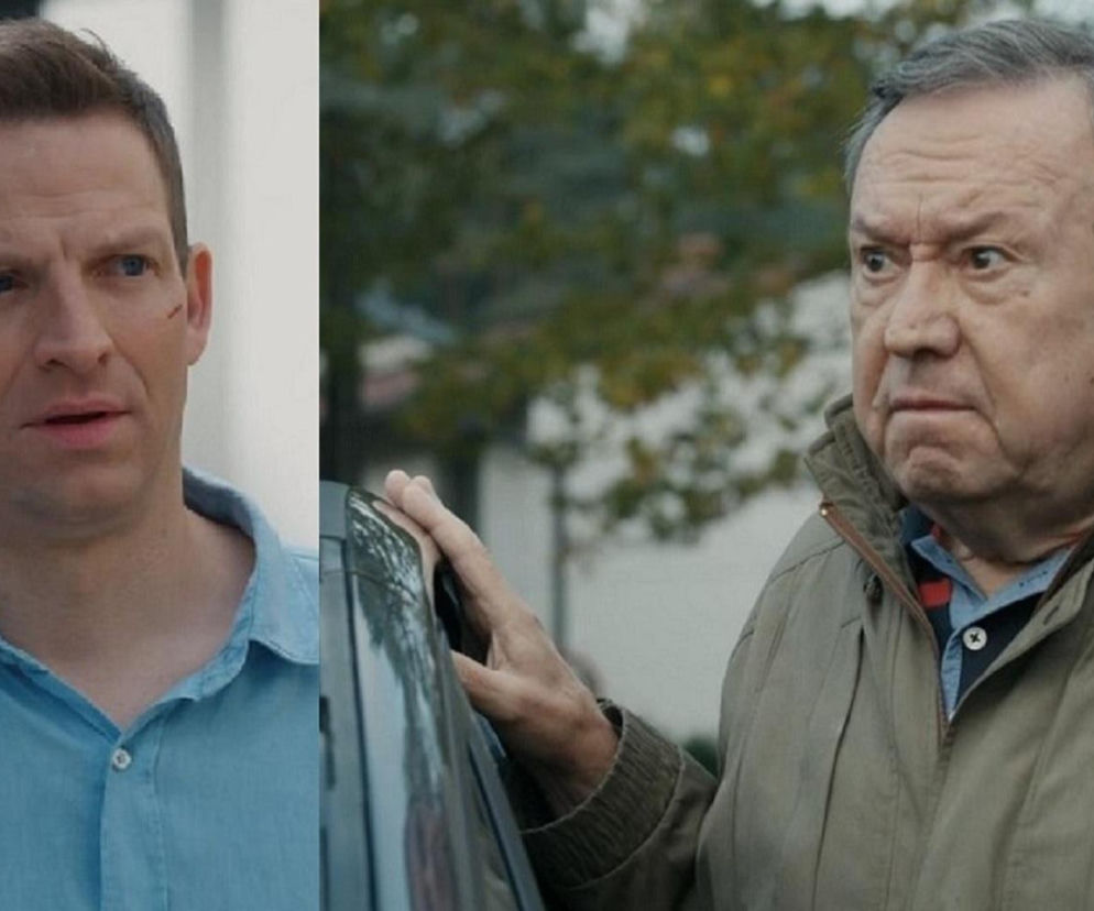 Barwy szczęścia, odcinek 3292. Łukasz (Michał Rolnicki), Zdzisio (Zbigniew Buczkowski)