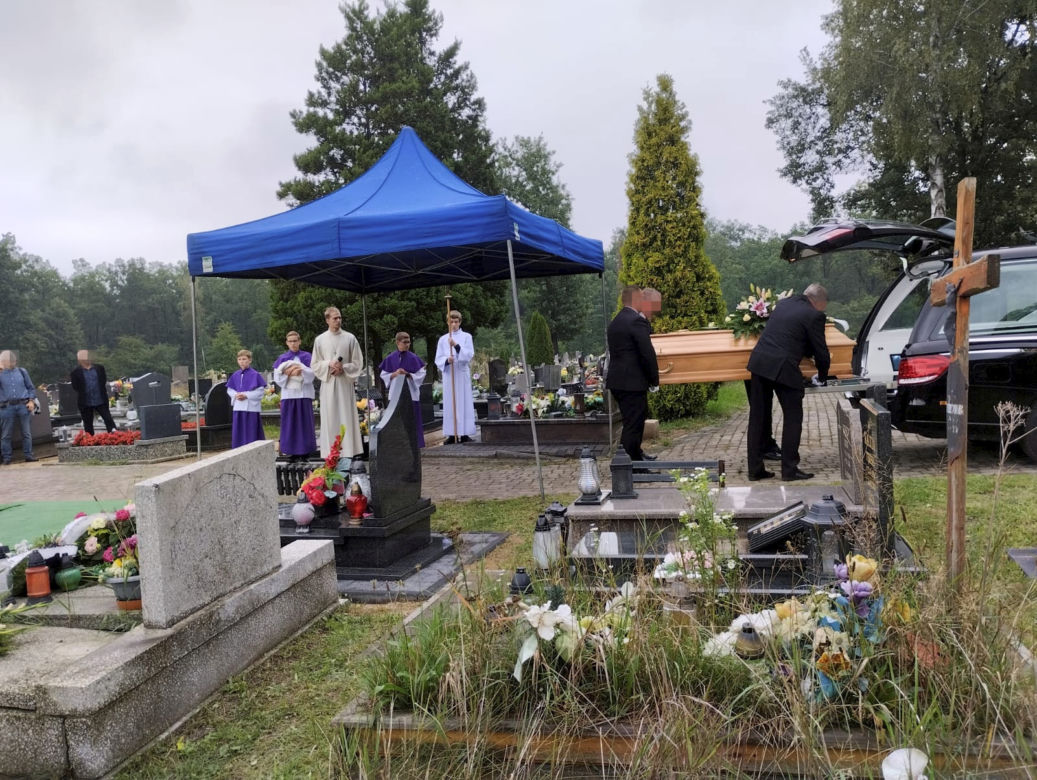 Pogrzeb Tekli Juniewicz w kościele św. Jerzego w Gliwicach