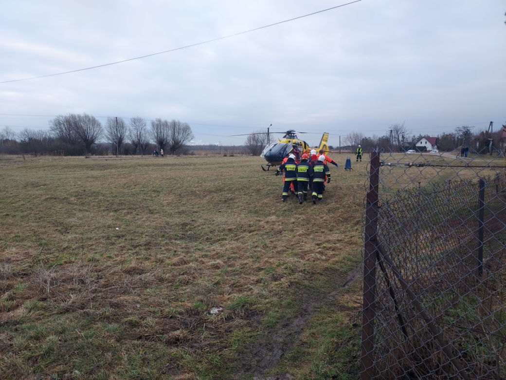 Gosławice. Peugeot UDERZYŁ w drzewo. Z auta wypadło 4-letnie dziecko, matka NIE MIAŁA PRAWA JAZDY