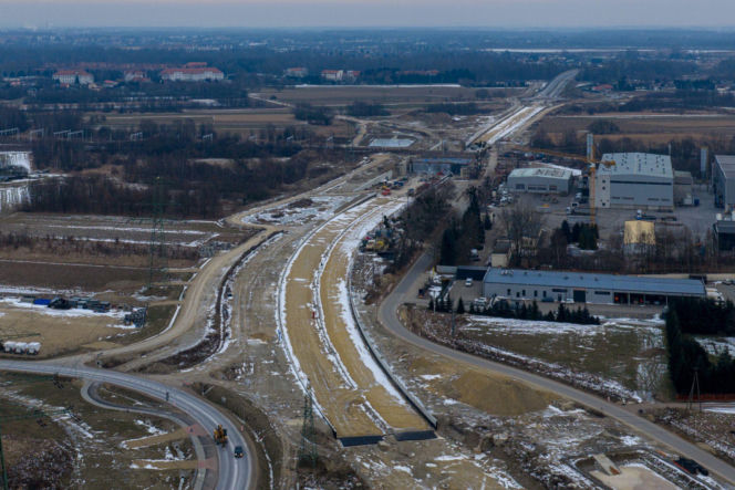 Obwodnica Oświęcimia w budowie - DK44
