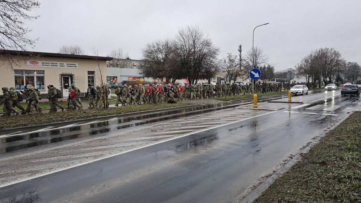 Marsz żołnierzy US ARMY w Drawsku Pomorskim 