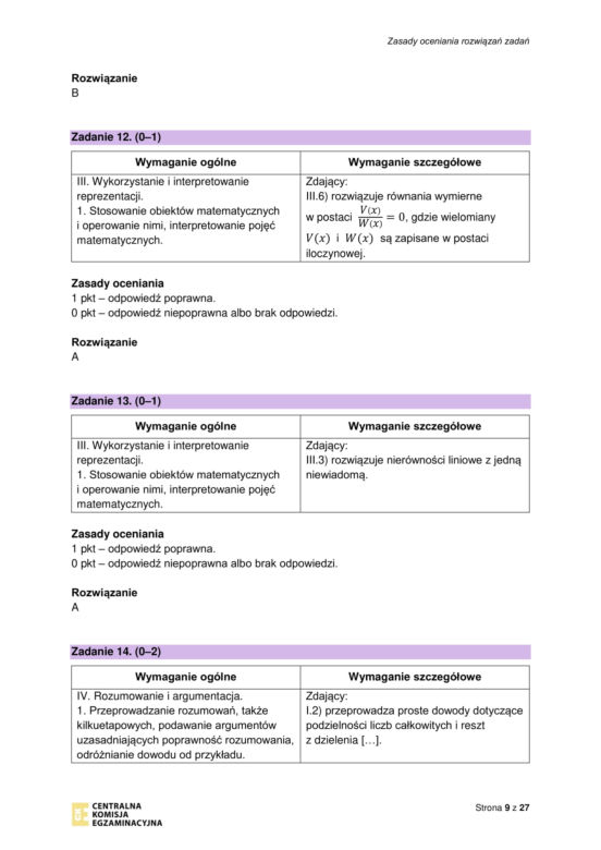 Matura próbna 2023 matematyka: odpowiedzi CKE