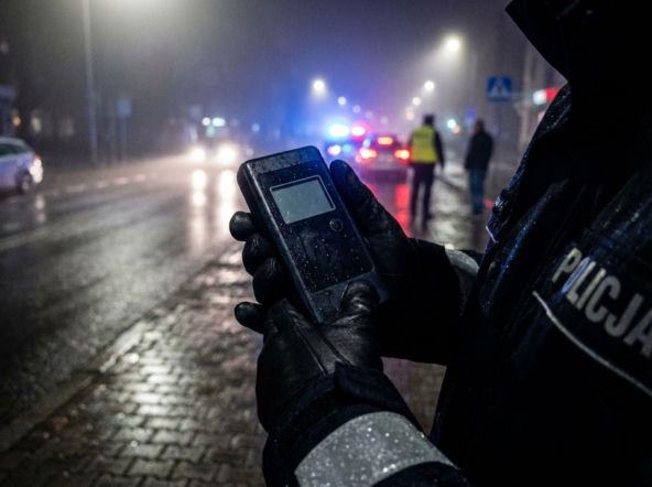 Jechali do wypadku, kierowca był kompletnie pijany. Strażak OSP zatrzymany 