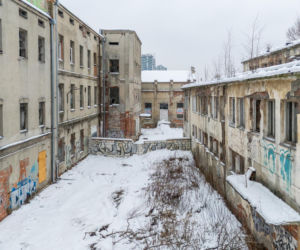 Ruiny fabryki przy Okopowej 78 w Warszawie